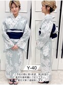 浴衣一式レンタル 浴衣番号 Y-40