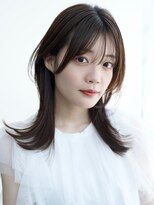 ケーツー エソラ池袋店(K-two)&nbsp;ナチュラルレイヤーカット*顔周りレイヤーくびれヘア*セミロング