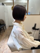 ウニレ バイ センス(unire by sense)&nbsp;【地毛風ストレート】まとまるボブ×ピンクカラー