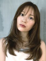 ロンプ(romp)&nbsp;レイヤーカット/モテ髪/くびれカット/艶カラー/前髪似合わせ