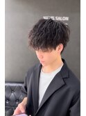 このぐらいのツイストスパイラルパーマが丁度いい