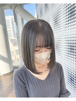 ザックラフィネ(ZACC raffine)&nbsp;前下がりボブ/透け感ベージュ