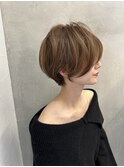 イメチェン外ハネボブ美髪ワイドバングレイヤーショート/大宮
