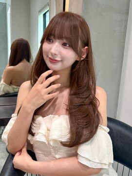 ロンドエニカ 大宮(Lond enika) イメチェン外ハネボブ美髪ワイド韓国ミディアムレイヤーカット