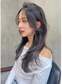 ACE横浜　ブルーブラック×レイヤーカット