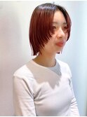 髪質改善/レイヤーカット/顔周り/艶髪/ブラウンレッド