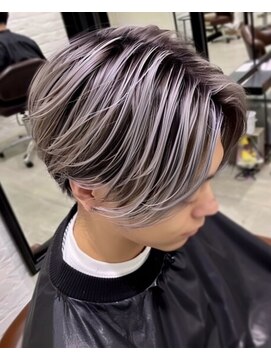 バース 梅田中崎町店(BIRTH) メンズハイライトバレイヤージュメッシュ