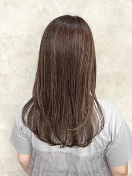 ルノン フィージュ(LUNON fieju) 暗めカラーグランマッシュデザインカラーフェイスフレーミング