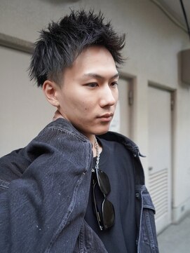 刈部倶楽舞 ジェットモヒカン/アップバング/ツーブロック/ビジネスヘア/黒髪