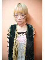 キジ(KIJI)&nbsp;レイヤーボブ/ボブ/デザインカラー/ハイトーン/エンドカラー