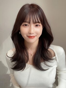 アフロート エル 錦糸町(AFLOAT L) 小顔に見える前髪！くびれレイヤー × オリーブグレージュ