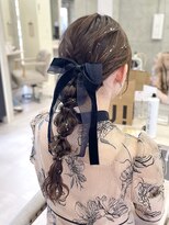 ミリィバイアヤラ 船橋店(MIRYI by ayala)&nbsp;【CHIHARU】リボンアレンジ/編みおろし/ヘアセット/船橋