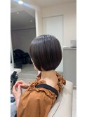着物ヘア/大人ガーリー/ダークアッシュ/似合わせカット/人形町