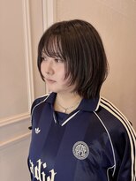 スーリール 福岡別府店(Sourire) 顔まわりレイヤーボブスタイル