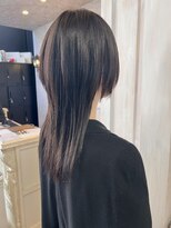 キャアリー(Caary)&nbsp;福山美容室caary髪質改善シルクストレートウルフロング20代30代