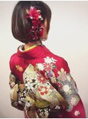 名古屋駅徒歩３分【actif】結婚式振袖　友達同士　KITSUKE