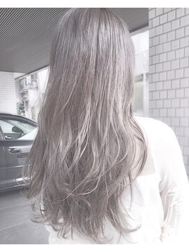 ヘアーアンドアトリエ マール(Hair&Atelier Marl) 【Marl外国人風カラー】ラベンダーグレージュのふんわりロング