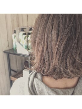 ヘアーサロン リアン 鴻巣店(hair salon Rien) 切りっぱなしボブ×外ハネ×フォギーブルージュ♪