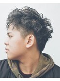 『メンズ』アップバングカット