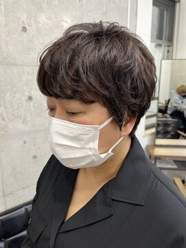 メルシー トータル ブランディング サロン(merci TOTAL BRANDING SALON) 大人ニュアンスパーマ/ピンクバイオレットカラー/ショートヘア