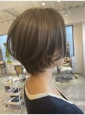 小顔ショート、前下がりショート人気ショート20代30代40代/藤本