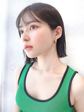 セイドット フクオカ(Say.FUKUOKA) 【Say.大名】耳掛けストレートボブ外ハネボブイヤリングカラー