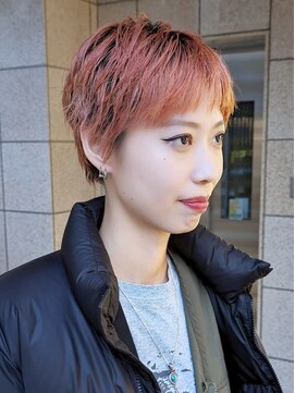 ゴーズゴードットビー 吉祥寺(go s go .b) gosgo近藤】メンズライク/ブリーチ/セシルカット/ベリーショート