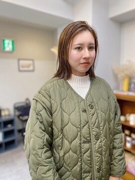 アンドチル 渋谷(AND CHILL) ミディアムボブ/ロブ/切りっぱなしボブ　渋谷