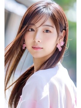 ロアゾブルーミュージアム(L'oiseau Bleu museum) 重めバング×ゆるふわロングスタイル