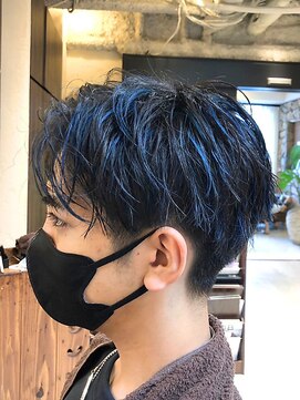 ヘアリゾート粋 ウナム 新宿東口店(enam) メンズショート/ゆるパーマ