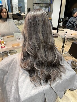 エヌプラス(N+) ホワイトグレージュミニウルフチェリーブラウンデジタルパーマ