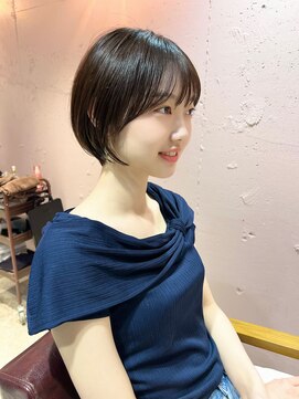 ラミエ バイ メルト 吉祥寺(lamie by melt) *滝田*似合わせ小顔ショートカットボブ20代30代40代秋色透明感