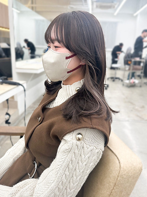 透明感シアーグレージュ/イヤリングカラー