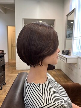 エクファ ヘア リゾート 大津 瀬田店(ex-fa hair resort) イメチェン/ホワイトブロンド/外ハネボブ/美髪/大津/瀬田