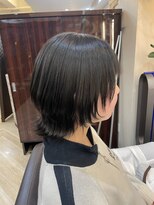 キャラ 池袋本店(CHARA) 癖毛の方は縮毛矯正をしてからウルフカットがオススメ！【大村】