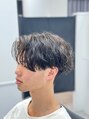 モッズヘア メン 仙台愛子駅前店(mod's hair men)&nbsp;緩めのツイストスパイラルパーマ×センターパート