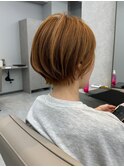 小顔ショートボブカラー大人ショートボブひし形ショートカット