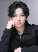 ツーブロックフェザーショート