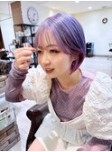 伸ばしかけ　ショートボブ　ハイトーン　京都美容室　進詩織