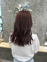 ヘアーテラスエム 奈良店(hair terrace M)&nbsp;ブリーチなしカラーピンク