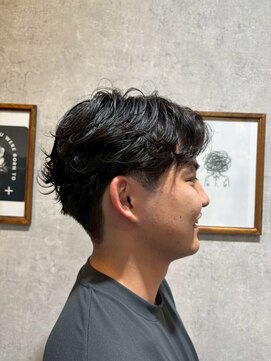 ヘアーワークス ボナ(HAIR WORKS bona.) 濡れ感と束感で、一気に垢抜け◎ウェーブパーマ×ツーブロック