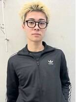 ヨハク メンズ 大阪梅田中崎町(yohaku メンズ)&nbsp;<77>スパイキーショート×ブリーチ