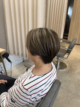 白髪ぼかしハイライト！