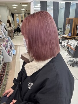 ブリーチありピンクカラー