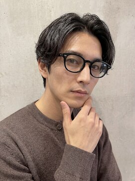 ヘアーズルーム 近鉄八尾(hair's RooM) 八尾で支持される大人向けメンズ 黒髪パーマ【近鉄八尾】