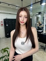 シェノン 表参道(CHAINON)&nbsp;表参道/イメチェン/ピンクベージュ/アンブレラカラー/前髪/渋谷