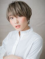 カバーヘア ブリス 志木南口駅前店(COVER HAIR bliss)&nbsp;グレージュアッシュ小顔ハンサムショートマッシュW志木20代30代