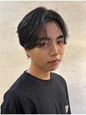 顔骨格×毛流れセンターパート