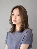 トリニティ(trinity) ブリーチダブルカラー グレージュ レイヤーカット シースルー