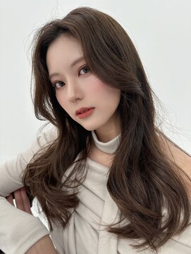 アッシュ 戸塚店(Ash) ブリーチなし透明感カラーオリーブベージュ顔周りレイヤー